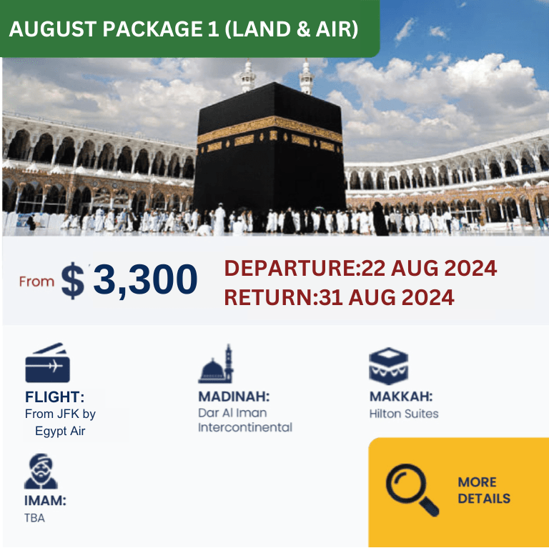August umrah packages 2024